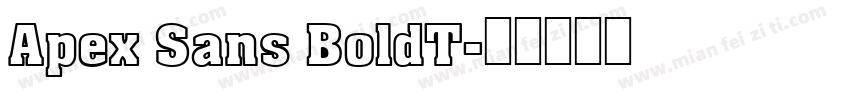Apex Sans BoldT字体转换